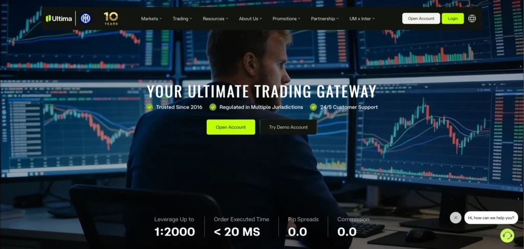 Главная страница ultimamarkets.com — обзор брокера-мошенника и отзывы клиентов