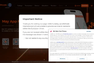 Главная страница wetrade.com — обзор брокера-мошенника и отзывы клиентов