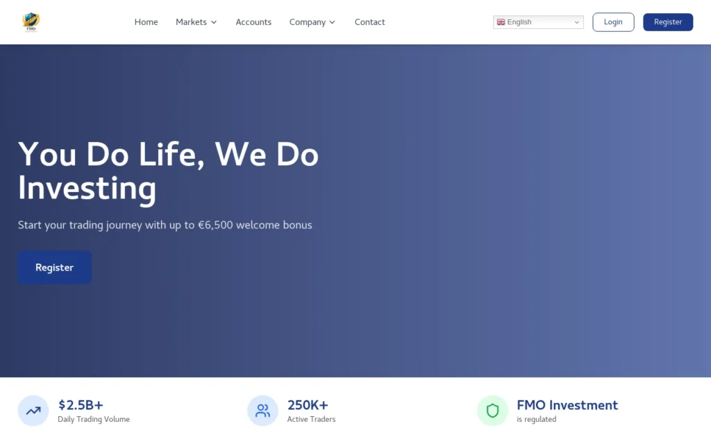Главная страница fmoinvestment.com — обзор брокера-мошенника и отзывы клиентов