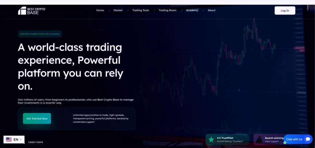 Главная страница bestkryptobase.com — отзывы, обзор брокера и как вернуть средства