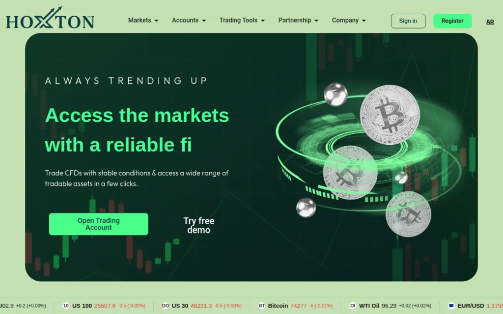 Главная страница hoxtonfx.com — отзывы, обзор брокера и как вернуть средства