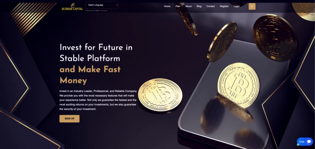 Главная страница ocorianlimited.org — отзывы, обзор брокера и как вернуть средства