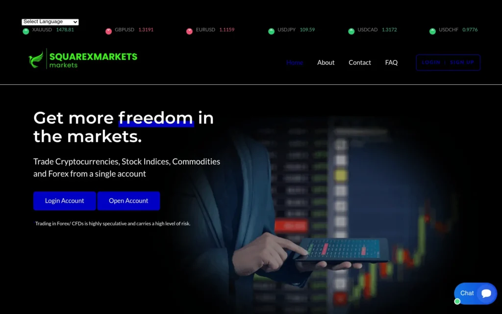 Обзор и отзывы о squarexmarkets.com: низкий уровень доверия, риски инвестиций и жалобы пользователей