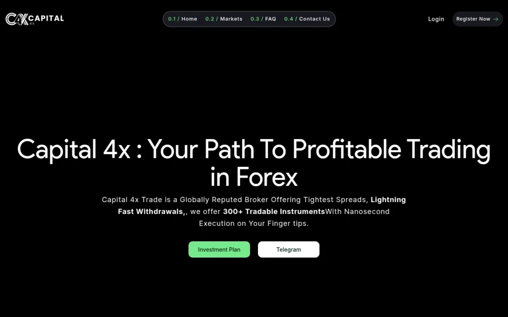 Главная страница capital4x.com — обзор сайта, отзывы клиентов и информация о возможных рисках и признаках мошенничества