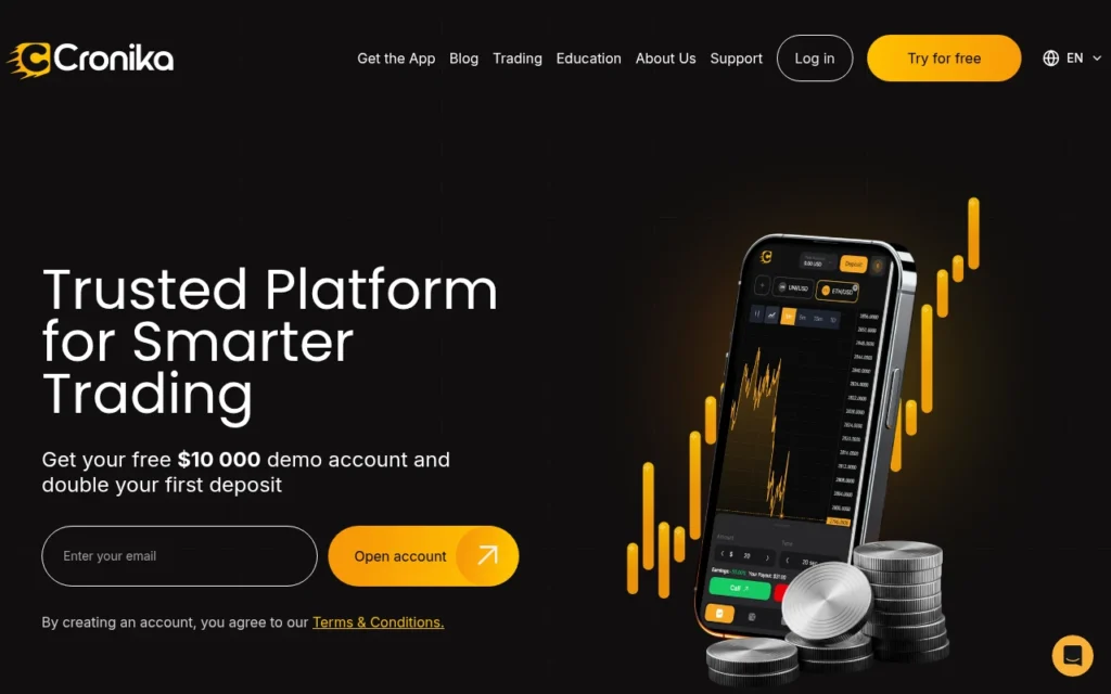 cronika.com отзывы обзор — мошенники брокеры, проверка Cronika и вывод средств