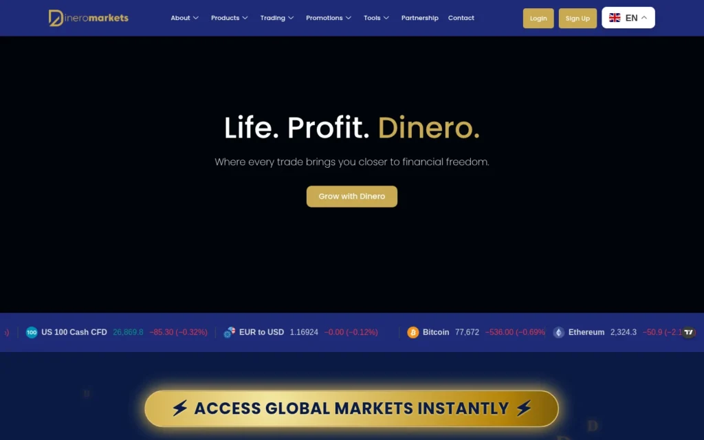 Обзор брокера Dineromarkets.com: отзывы и информация о компании