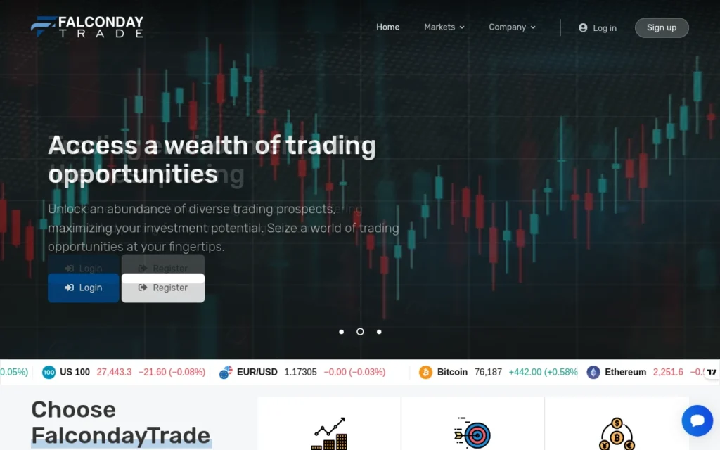 Главная страница falcondaytrade.com — обзор сайта, отзывы клиентов и информация о возможных рисках и признаках мошенничества