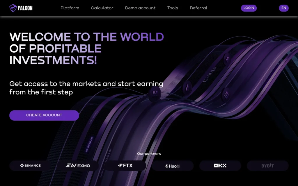 Скриншот главной страницы сайта fcmlimit.com — внешний вид платформы брокера