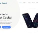 Скриншот сайта finnestcapital.com с интерфейсом брокерской платформы и инвестиционными предложениями