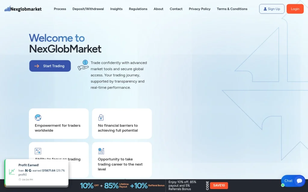 Обзор брокера Nexglobmarket.com: отзывы и информация о компании