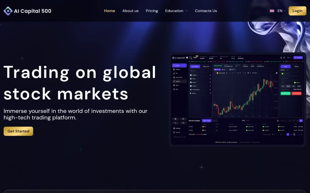 Главная страница aicapital500.com — обзор сайта, отзывы клиентов и информация о возможных рисках и признаках мошенничества