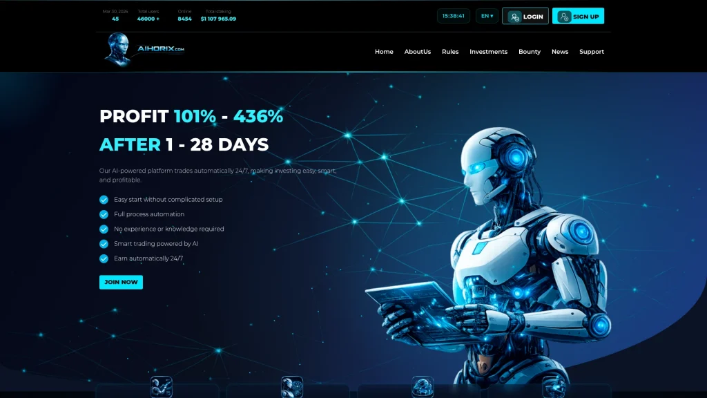 Обзор платформы aihorix.com – мнения пользователей и трудности с выводом средств